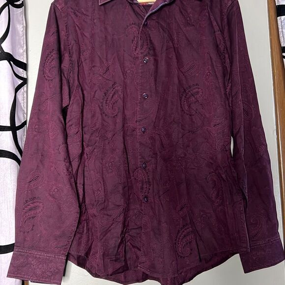 Robert Graham Men's Classic Fit Woven Shirt Medium - Picture 5 of 11